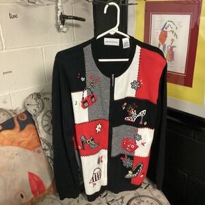 ALFRED DUNNER PURSE SHOE SWEATER xl